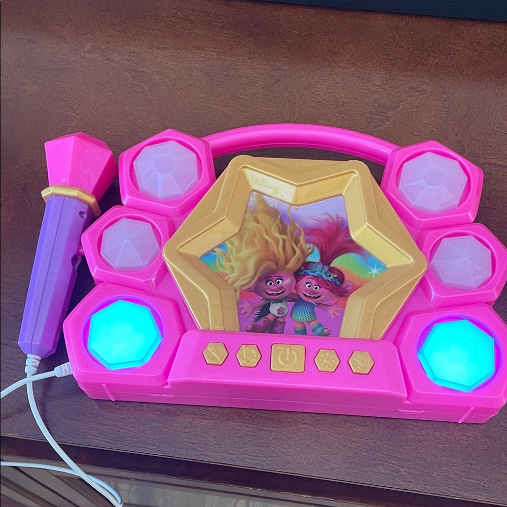 Trolls 3 Movie Sing-Along Boombox with Bluetooth for kids